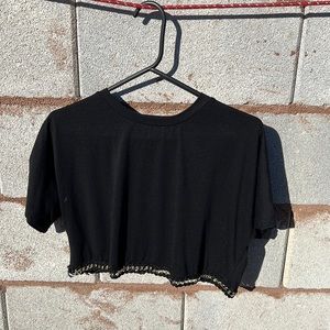 Black crop top